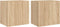vidaXL - Tv-wandmeubels - 2 - st - 40,5x30x40 - cm - hout - sonoma - eikenkleurig
