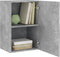 vidaXL - Tv-wandmeubels - 2 - st - 40,5x30x60 - cm - bewerkt - hout - betongrijs