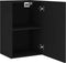 vidaXL - Tv-wandmeubels - 2 - st - 40,5x30x60 - cm - bewerkt - hout - zwart