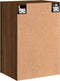 vidaXL - Tv-wandmeubels - 2 - st - 40,5x30x60 - cm - bewerkt - hout - bruineikenkleur