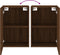 vidaXL - Tv-wandmeubels - 2 - st - 40,5x30x60 - cm - bewerkt - hout - bruineikenkleur