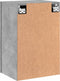 vidaXL - Tv-wandmeubels - 2 - st - 40,5x30x60 - cm - bewerkt - hout - betongrijs
