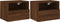 vidaXL - Tv-wandmeubels - 2 - st - 40x30x30 - cm - bewerkt - hout - bruin - eikenkleur