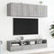 vidaXL - Tv-wandmeubels - 2 - st - 40x30x30 - cm - bewerkt - hout - grijs - sonoma