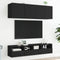 vidaXL - Tv-wandmeubels - 2 - st - 40x30x30 - cm - bewerkt - hout - zwart