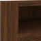 vidaXL - Tv-wandmeubels - 2 - st - 40x30x30 - cm - bewerkt - hout - bruin - eikenkleur