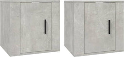 vidaXL - Tv-wandmeubels - 2 - st - 40x34,5x40 - cm - betongrijs