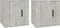 vidaXL - Tv-wandmeubels - 2 - st - 40x34,5x40 - cm - betongrijs