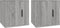 vidaXL - Tv-wandmeubels - 2 - st - 40x34,5x40 - cm - grijs - sonoma - eikenkleurig