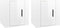 vidaXL - Tv-wandmeubels - 2 - st - 40x34,5x40 - cm - hoogglans - wit