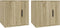 vidaXL - Tv-wandmeubels - 2 - st - 40x34,5x40 - cm - sonoma - eikenkleurig