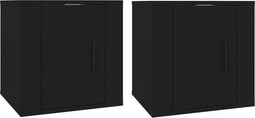 vidaXL - Tv-wandmeubels - 2 - st - 40x34,5x40 - cm - zwart
