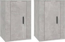vidaXL - Tv-wandmeubels - 2 - st - 40x34,5x60 - cm - betongrijs