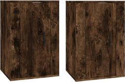 vidaXL - Tv-wandmeubels - 2 - st - 40x34,5x60 - cm - gerookt - eikenkleurig