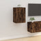 vidaXL - Tv-wandmeubels - 2 - st - 40x34,5x60 - cm - gerookt - eikenkleurig