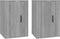 vidaXL - Tv-wandmeubels - 2 - st - 40x34,5x60 - cm - grijs - sonoma - eikenkleurig