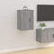 vidaXL - Tv-wandmeubels - 2 - st - 40x34,5x60 - cm - grijs - sonoma - eikenkleurig