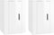 vidaXL - Tv-wandmeubels - 2 - st - 40x34,5x60 - cm - hoogglans - wit