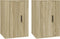 vidaXL - Tv-wandmeubels - 2 - st - 40x34,5x60 - cm - sonoma - eikenkleurig