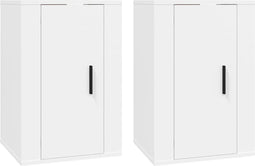 vidaXL - Tv-wandmeubels - 2 - st - 40x34,5x60 - cm - wit