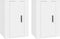 vidaXL - Tv-wandmeubels - 2 - st - 40x34,5x60 - cm - wit