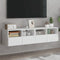 vidaXL - Tv-wandmeubels - 2 - st - 60x30x30 - cm - bewerkt - hout - wit