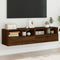 vidaXL - Tv-wandmeubels - 2 - st - 60x30x30 - cm - bewerkt - hout - bruin - eikenkleur