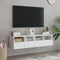 vidaXL - Tv-wandmeubels - 2 - st - 60x30x30 - cm - bewerkt - hout - wit