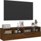 vidaXL - Tv-wandmeubels - 2 - st - 60x30x30 - cm - bewerkt - hout - bruin - eikenkleur