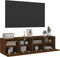 vidaXL - Tv-wandmeubels - 2 - st - 60x30x30 - cm - bewerkt - hout - bruin - eikenkleur