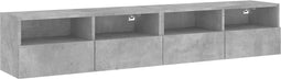 vidaXL - Tv-wandmeubels - 2 - st - 80x30x30 - cm - bewerkt - hout - betongrijs