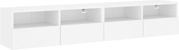 vidaXL - Tv-wandmeubels - 2 - st - 80x30x30 - cm - bewerkt - hout - wit