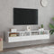 vidaXL - Tv-wandmeubels - 2 - st - 80x30x30 - cm - bewerkt - hout - wit