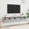 vidaXL - Tv-wandmeubels - 2 - st - 80x30x30 - cm - bewerkt - hout - betongrijs
