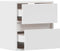 vidaXL - Tv-wandmeubels - 2 - st - met - LED-verlichting - 41x31x45 - cm - wit