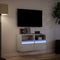 vidaXL - Tv-wandmeubels - 2 - st - met - LED-verlichting - 41x31x45 - cm - wit
