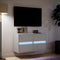 vidaXL - Tv-wandmeubels - 2 - st - met - LED-verlichting - 41x31x45 - cm - wit