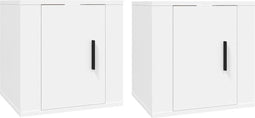 vidaXL - Tv-wandmeubels - 2st - 40x34,5x40 - cm - wit
