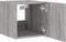 vidaXL - Tv-wandmeubels - met - LED - 2 - st - 30,5x35x30 - cm - grijs - sonoma - eiken