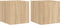 vidaXL - Tv-wandmeubels - met - LED - 2 - st - 30,5x35x30 - cm - sonoma - eikenkleurig