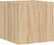 vidaXL - Tv-wandmeubels - met - LED - 2 - st - 30,5x35x30 - cm - sonoma - eikenkleurig