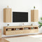 vidaXL - Tv-wandmeubels - met - LED - 2 - st - 30,5x35x70 - cm - sonoma - eikenkleurig