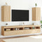 vidaXL - Tv-wandmeubels - met - LED - 2 - st - 30,5x35x70 - cm - sonoma - eikenkleurig