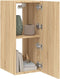 vidaXL - Tv-wandmeubels - met - LED - 2 - st - 30,5x35x70 - cm - sonoma - eikenkleurig
