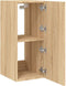vidaXL - Tv-wandmeubels - met - LED - 2 - st - 30,5x35x70 - cm - sonoma - eikenkleurig