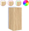vidaXL - Tv-wandmeubels - met - LED - 2 - st - 30,5x35x70 - cm - sonoma - eikenkleurig