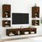 vidaXL - Tv-wandmeubels - met - LED - 2 - st - 30x28,5x30 - cm - bruin - eikenkleur