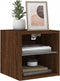 vidaXL - Tv-wandmeubels - met - LED - 2 - st - 30x28,5x30 - cm - bruin - eikenkleur