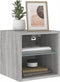 vidaXL - Tv-wandmeubels - met - LED - 2 - st - 30x28,5x30 - cm - grijs - sonoma - eiken