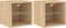vidaXL - Tv-wandmeubels - met - LED - 2 - st - 30x28,5x30 - cm - sonoma - eikenkleurig
